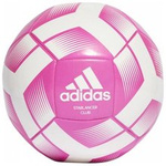 Piłka nożna adidas Starlancer Club Ball biało-różowa